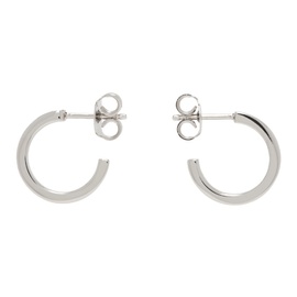 MM6 메종 마르지엘라 MM6 메종마르지엘라 Maison Margiela Silver Numeric Minimal Signature Hoop Earrings 241188M144004