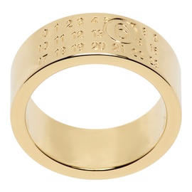 MM6 메종 마르지엘라 MM6 메종마르지엘라 Maison Margiela Gold Numeric Minimal Signature Ring 241188M147013