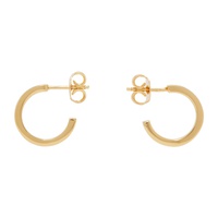 MM6 메종 마르지엘라 MM6 메종마르지엘라 Maison Margiela Gold Numeric Minimal Signature Hoop Earrings 241188F022005