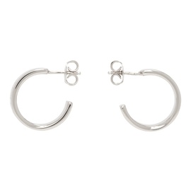 MM6 메종 마르지엘라 MM6 메종마르지엘라 Maison Margiela Silver Numeric Minimal Signature Hoop Earrings 241188F022002