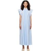 MM6 메종 마르지엘라 MM6 메종마르지엘라 Maison Margiela Blue Gathered Maxi Dress 241188F055002