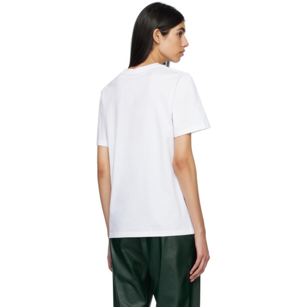  MM6 메종 마르지엘라 MM6 메종마르지엘라 Maison Margiela White Printed T-Shirt 231188F110032