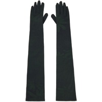 MM6 메종 마르지엘라 MM6 메종마르지엘라 Maison Margiela Green & Black Printed Floral Gloves 232188F012004
