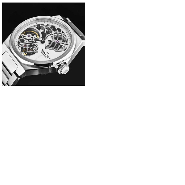  Manager Revolution Hand Wind White Dial Mens Watch MAN-RM-04-SM