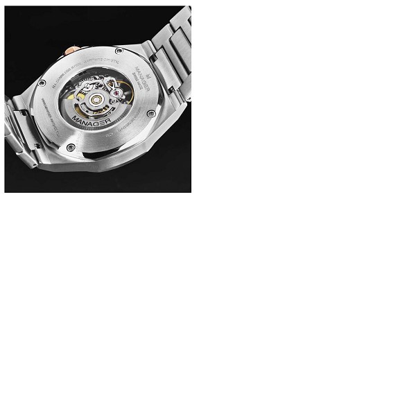  Manager Open mind Automatic Silver Dial Mens Watch MAN-RO-05-BM