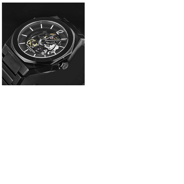  Manager Open mind Automatic Black Dial Mens Watch MAN-RO-09-NM