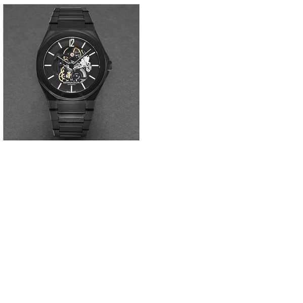  Manager Open mind Automatic Black Dial Mens Watch MAN-RO-09-NM