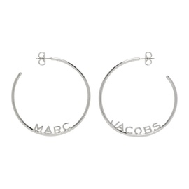 마크 제이콥스 Marc Jacobs Silver Monogram Hoop Earrings 232190F022008