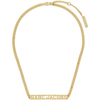 마크 제이콥스 Marc Jacobs Gold The Monogram Chain Necklace 231190F023002