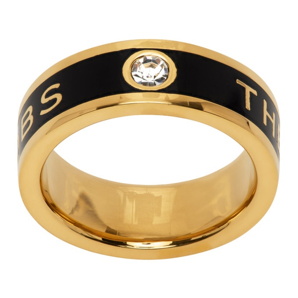 마크제이콥스 마크 제이콥스 Marc Jacobs Gold & Black The Medallion Ring 232190F024001