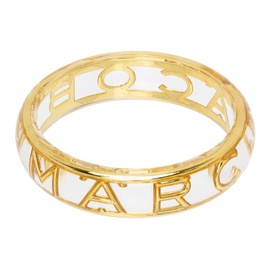 마크 제이콥스 Marc Jacobs Transparent & Gold Monogram Cuff Bracelet 232190F020000