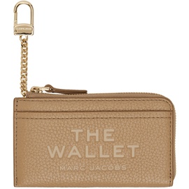 마크 제이콥스 Marc Jacobs Beige The Leather Top Zip Multi Wallet 242190F040003