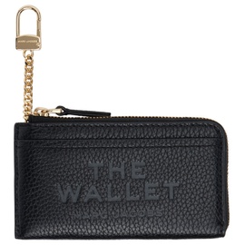 마크 제이콥스 Marc Jacobs Black The Leather Top Zip Multi Wallet 242190F040006
