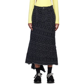 마크 제이콥스 Marc Jacobs Black The Monogram Midi Skirt 231190F092000