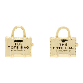 마크 제이콥스 Marc Jacobs Gold The Tote Bag Stud Earrings 242190F022006