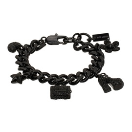 마크 제이콥스 Marc Jacobs Black The Pave Mini Icon Charm Bracelet 242190F020001