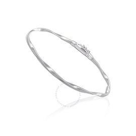 Marco Bicego Marrakech Collection 18K White Gold Twisted Stackable Bangle BG337 W