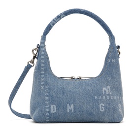 마지 셔우드 Marge Sherwood Blue Mini Strap Bag 241369F048032