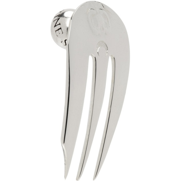  마린 세르 Marine Serre Silver Regenerated Fork Single Earring 241020F022007