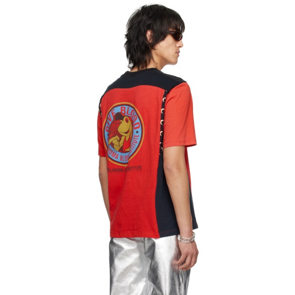  마린 세르 Marine Serre Red Regenerated T-Shirt 241020M213004