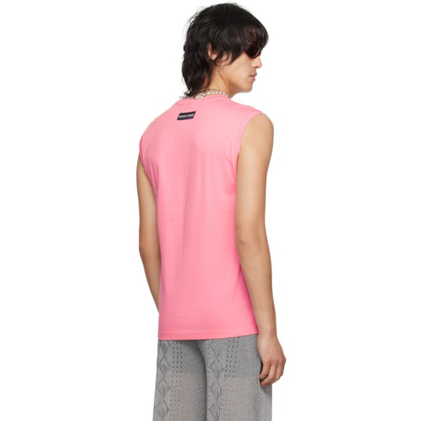  마린 세르 Marine Serre Pink Sleeveless T-Shirt 241020M214005