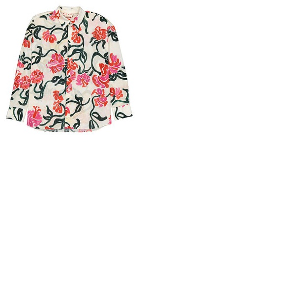 마르니 마르니 Marni Ladies Floral-print Long-sleeve Shirt CAMA0072M0-UTC003-TRW08