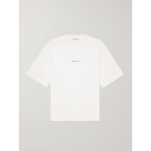 마르니 마르니 MARNI Logo-Print Cotton-Jersey T-Shirt 1647597315429136