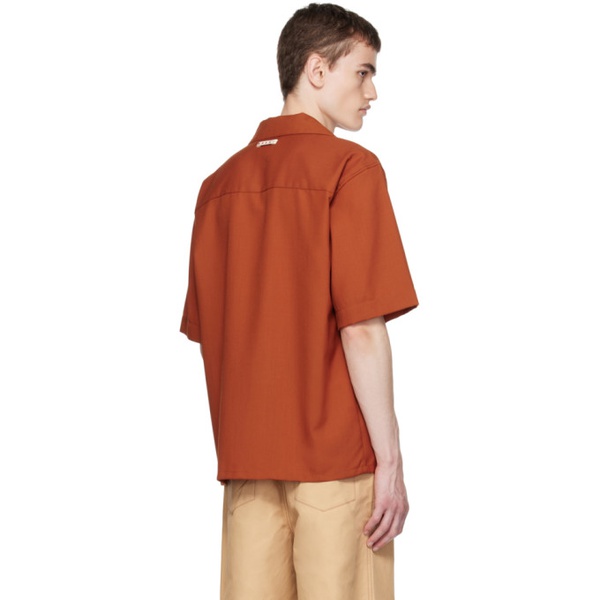 마르니 마르니 Marni Orange Patch Shirt 232379M192014