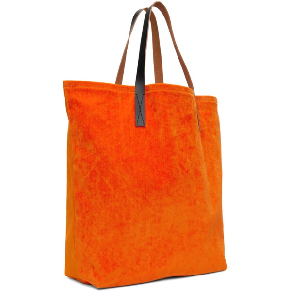 마르니 마르니 Marni Orange Logo Tote 231379M172051
