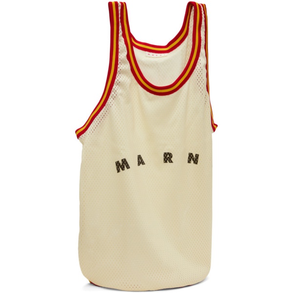 마르니 마르니 Marni 오프화이트 Off-White Logo Tote 232379M172020