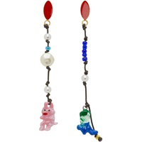 마르니 Marni Multicolor Graphic Charm Earrings 232379F022000