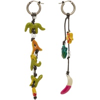 마르니 Marni Multicolor Graphic Charm Earrings 232379F022002