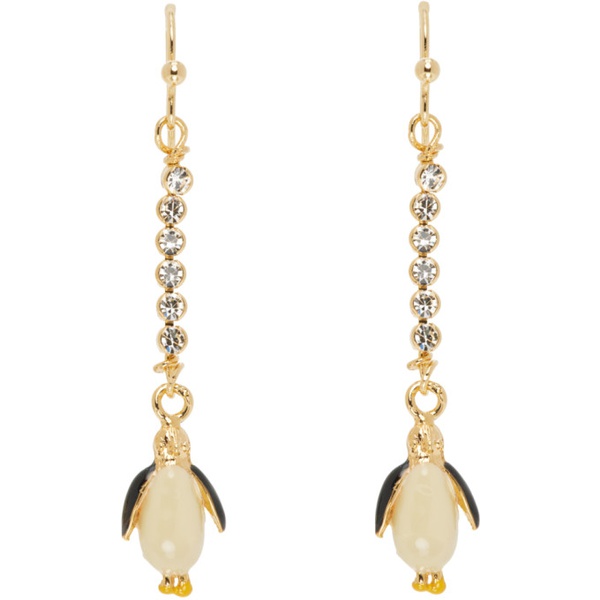마르니 마르니 Marni Gold Penguin Earrings 232379F022013