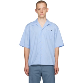 마르니 Marni Blue Printed Shirt 232379M192010
