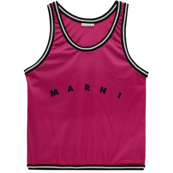 마르니 마르니 Marni Pink Basket Tank Top Tote 232379F049038