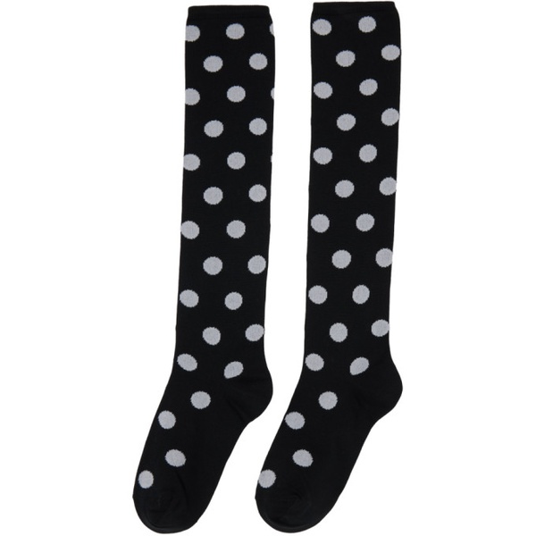 마르니 마르니 Marni Black & White Polka Dots Socks 232379F076012
