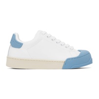 마르니 Marni White & Blue Dada Bumper Sneakers 232379F128010