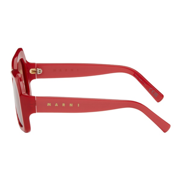 마르니 마르니 Marni Red Tiznit Sunglasses 241379M134035