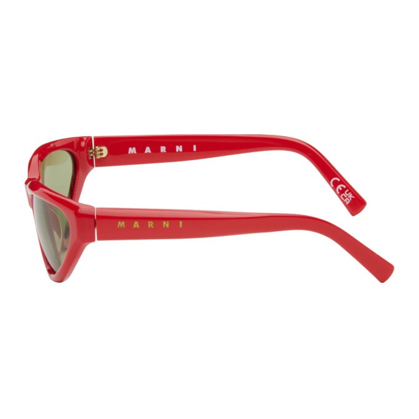 마르니 마르니 Marni Red Mavericks Sunglasses 241379M134023