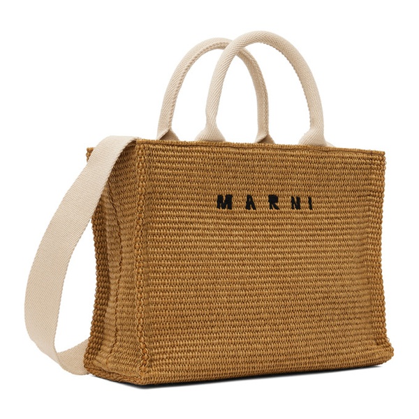 마르니 마르니 Marni Brown Small Basket Bag 241379F049021
