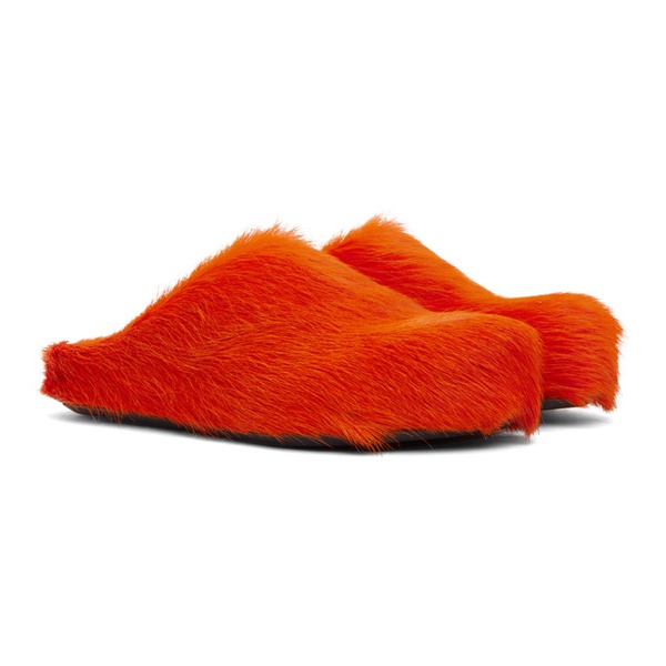 마르니 마르니 Marni Orange Fussbett Sabot Loafers 241379F121009