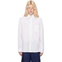 마르니 Marni White Beaded Shirt 241379M192025