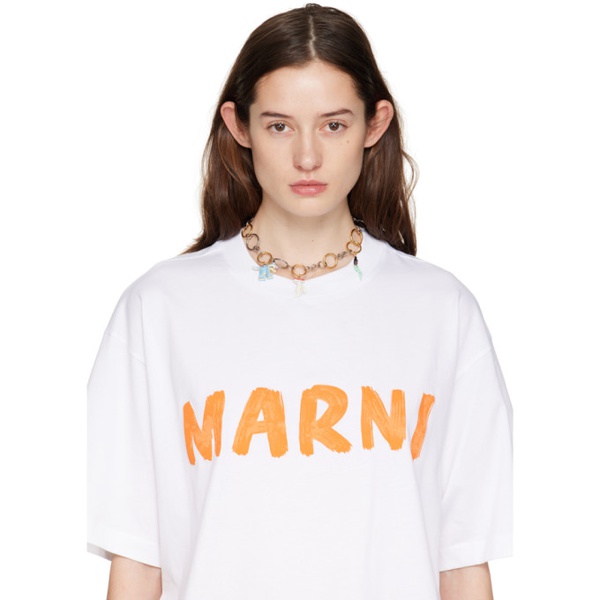 마르니 마르니 Marni Silver & Gold Charm Necklace 231379F023003
