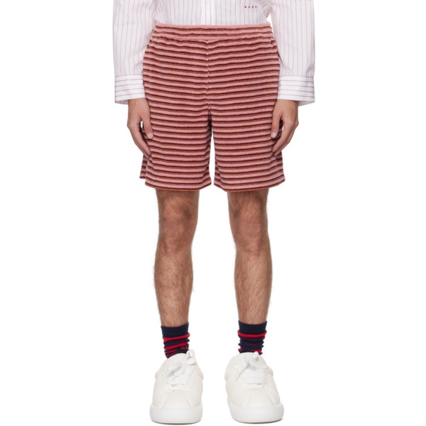 마르니 마르니 Marni Pink Striped Shorts 241379M193014