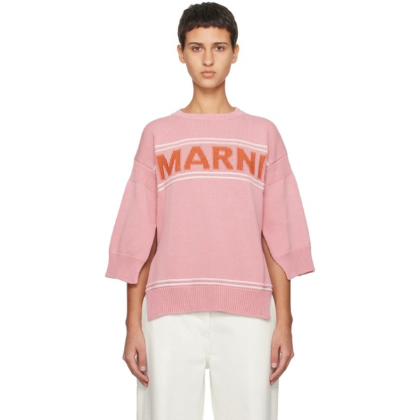 마르니 마르니 Marni Pink Vented Sweater 241379F096019