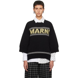 마르니 Marni Black Vented Sweater 241379F096018