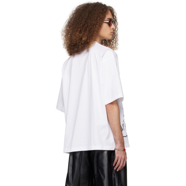 마르니 마르니 Marni SSENSE Exclusive White T-Shirt 241379M213001