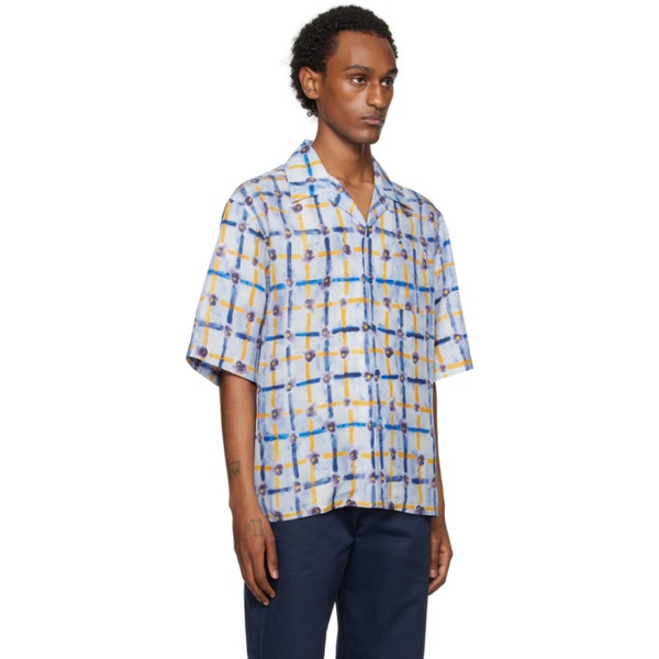 마르니 마르니 Marni Blue Saraband Shirt 241379M192019