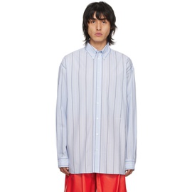 마르니 Marni Blue Striped Shirt 241379M192009
