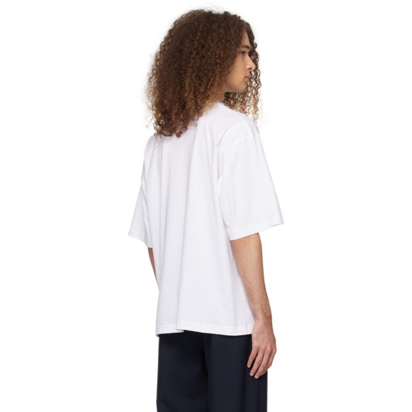 마르니 마르니 Marni White Printed T-Shirt 241379M213009
